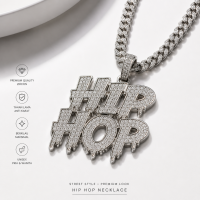 Kalung Hip Hop Liontin Bling